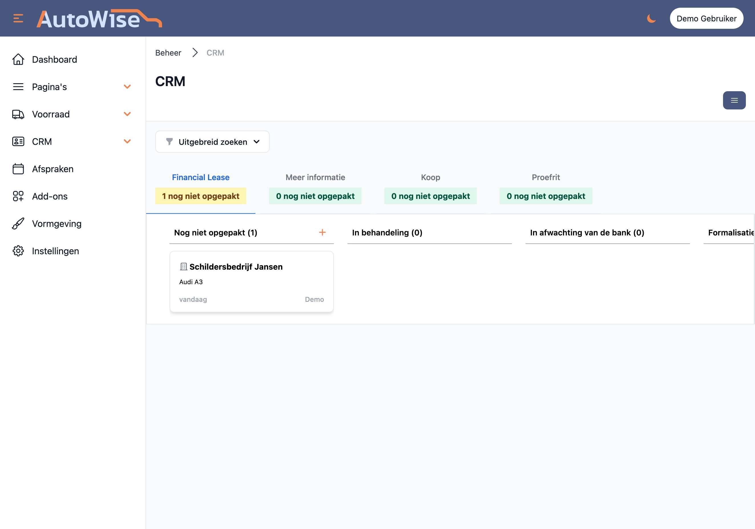 AutoWise: CRM